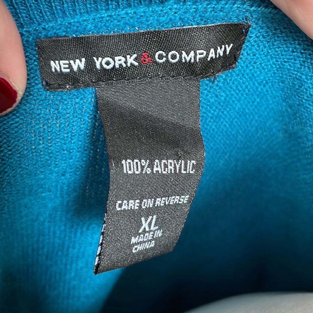 New York & Company short sleeve button up cardigan XL - Picture 4 of 4